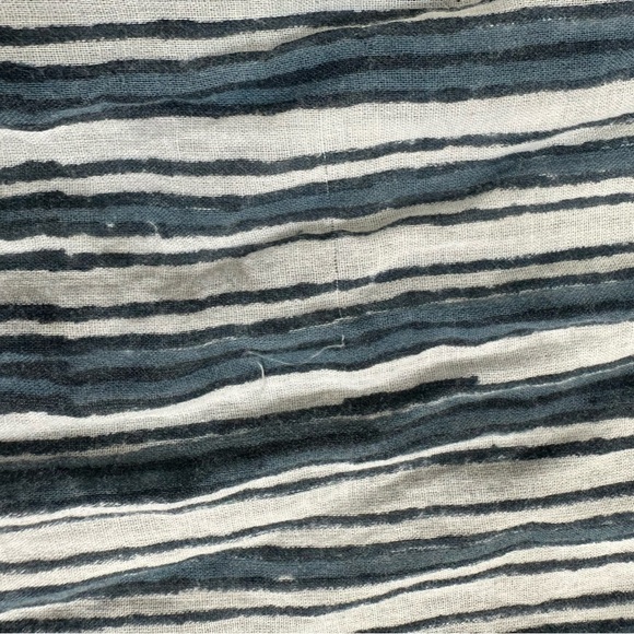 Blu Nomad size 1 XS Geo Blue Striped Wide Leg Bohemian Palazzo Pants Blunomad - Picture 12 of 15